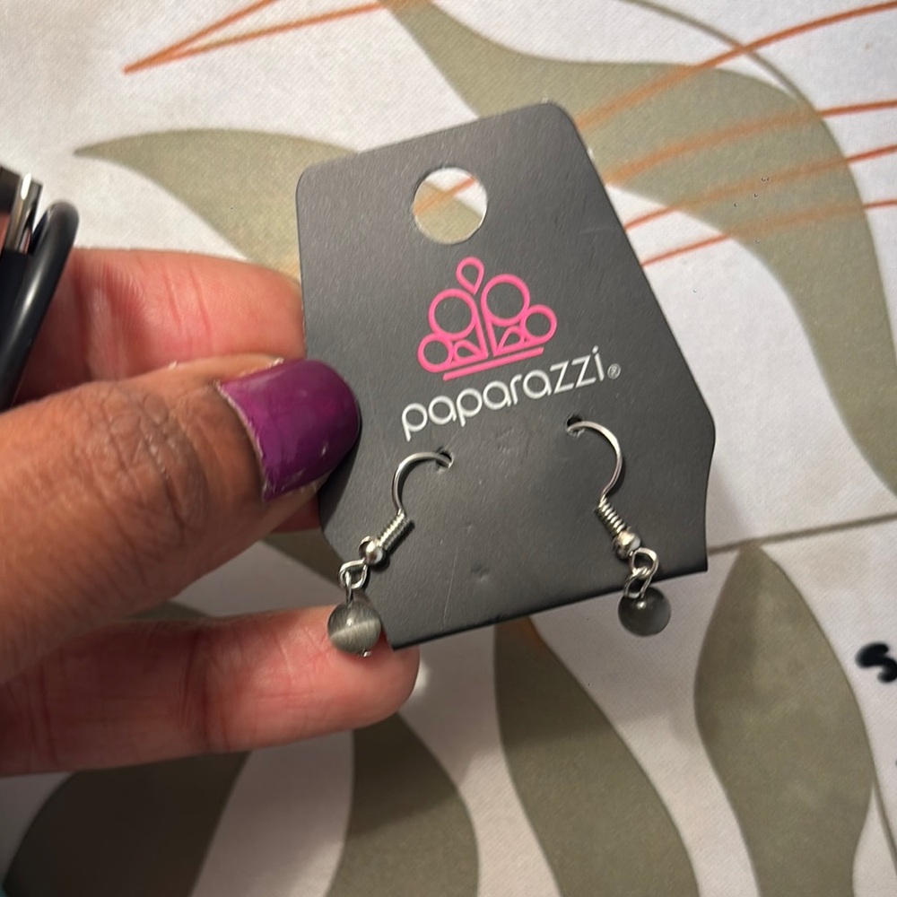 Paparazzi Silver Earrings